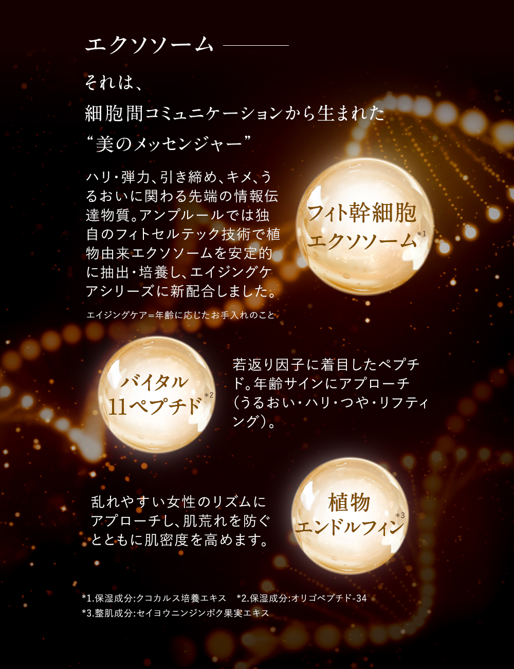 フィト幹細胞エクソソーム バイタル11ペプチド 植物エンドルフィン