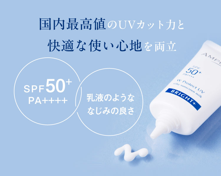 国内最高値のUVカット力と快適な使い心地を両立