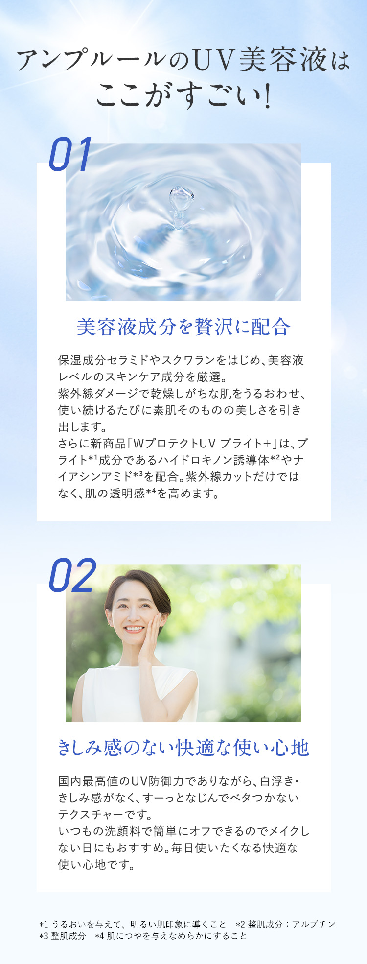 アンプルールのUV美容液は ここがすごい！ 
