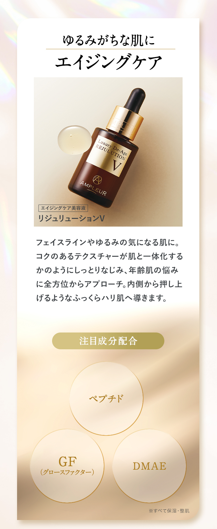ゆるみがちな顔まわりにハリケア