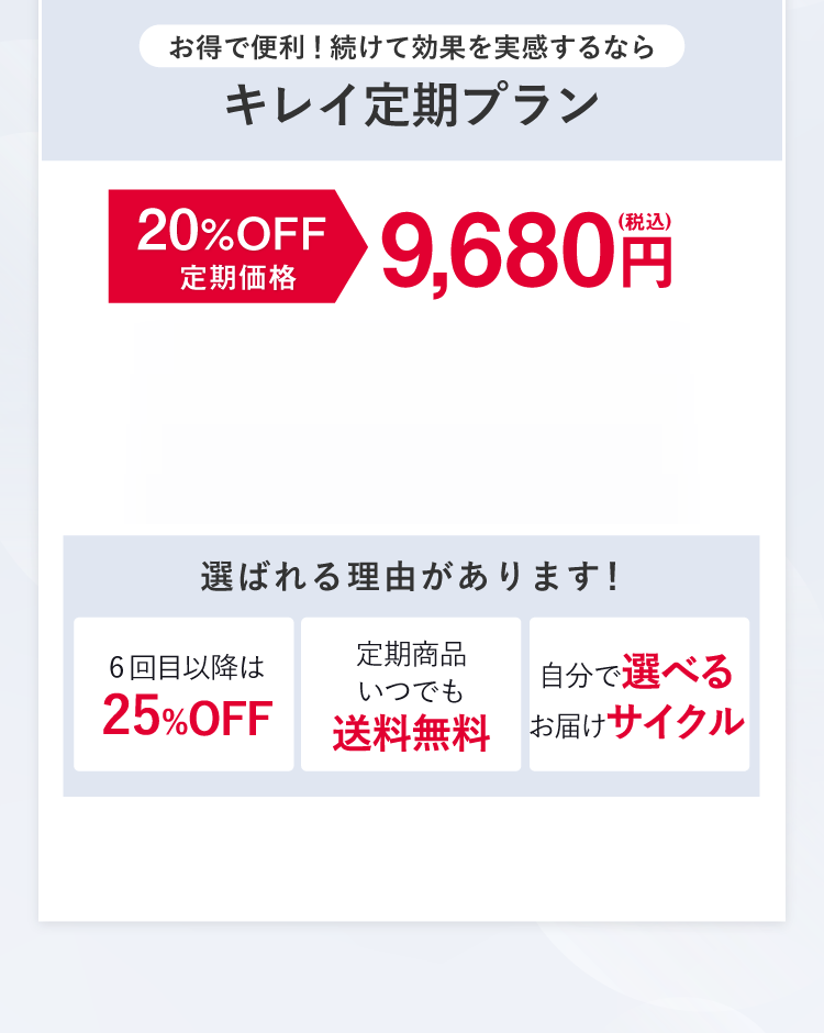 クリアコンセントレート HQショット　キレイ定期プラン