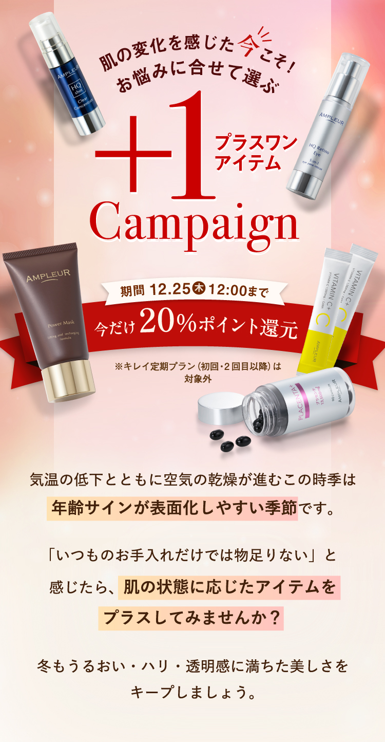 あなたの冬の気になるお悩みにプラスワン