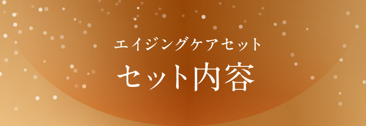 エイジングケアセット　セット内容