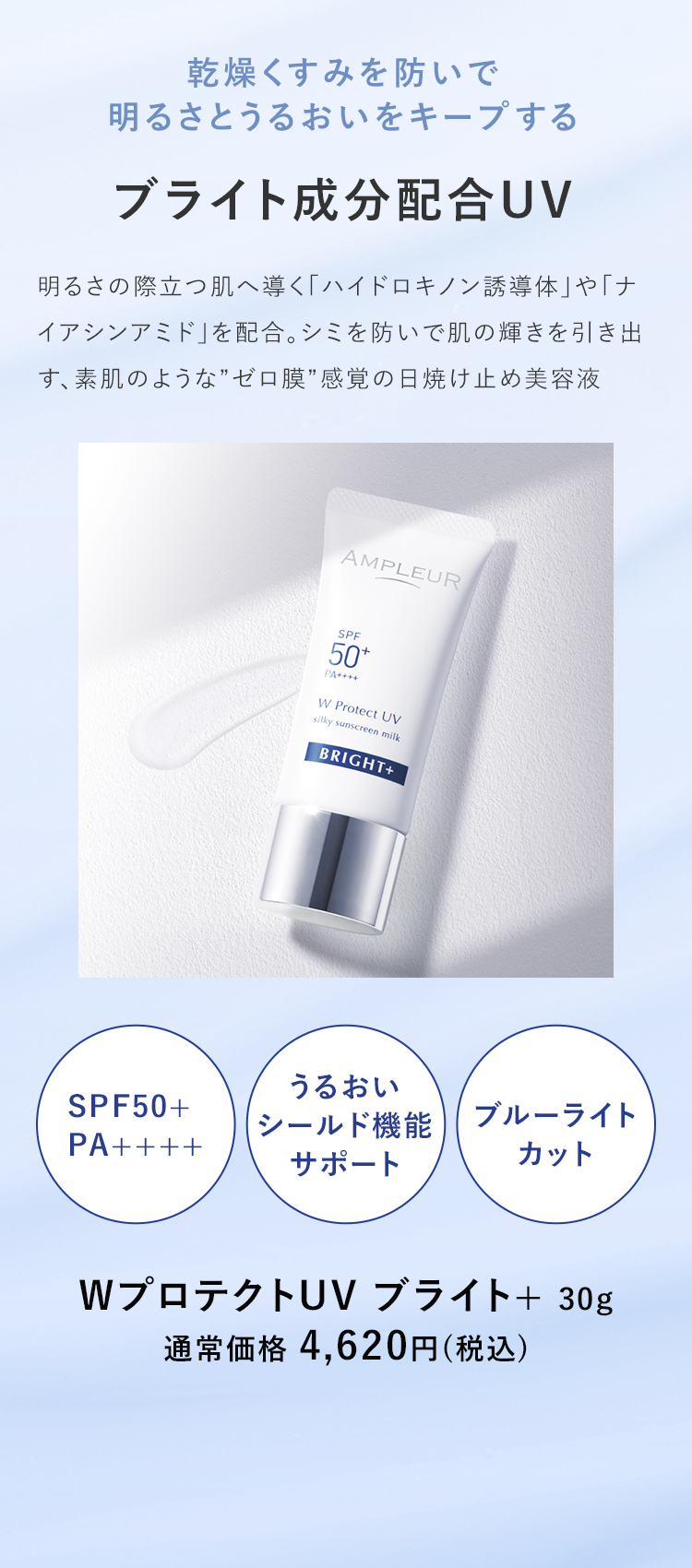 アンプルール WプロテクトUV ブライト+