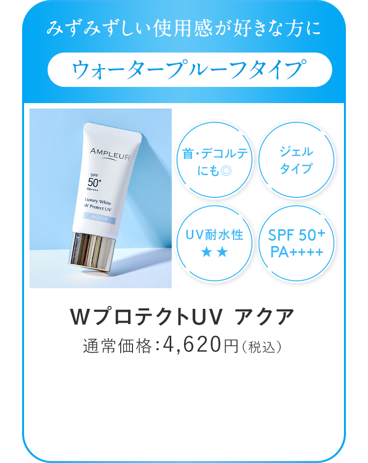 アンプルール WプロテクトUV アクア