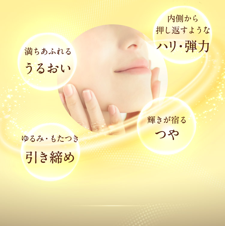うるおい・ハリ・弾力・引き締め・つや